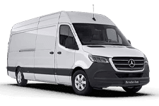 Four metre Mercedes Sprinter style van for long loads